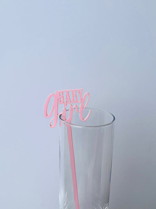 Babygirl Drink Stirrers