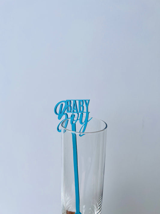 Baby Boy Drink Stirrers